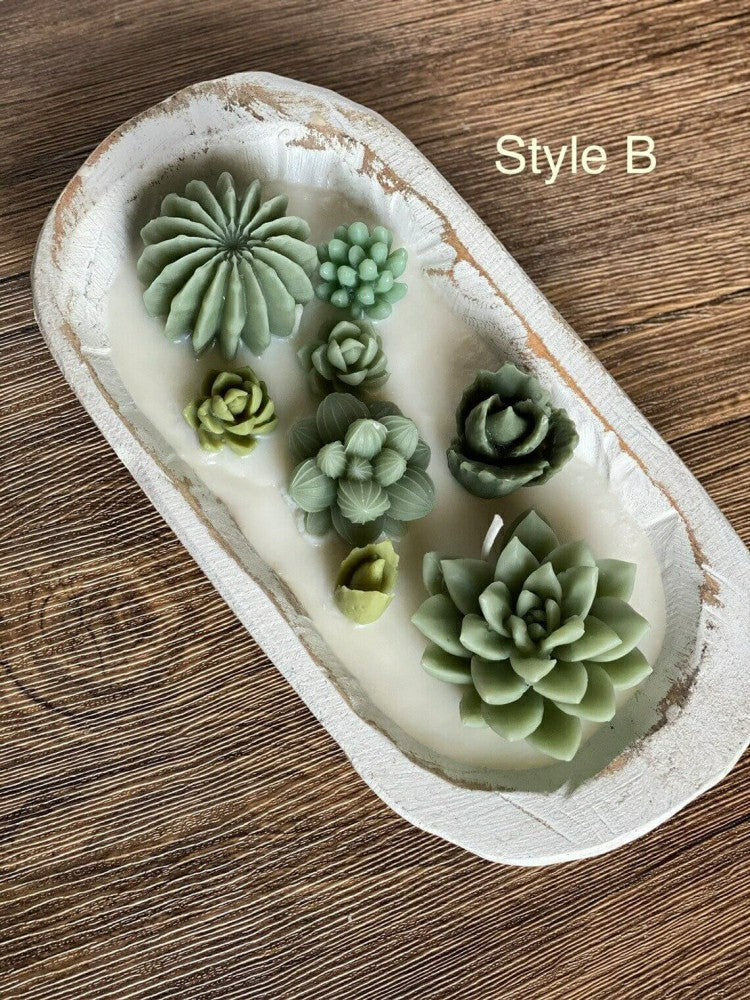 Arizona Dream Cactus Wooden Bowl Candle