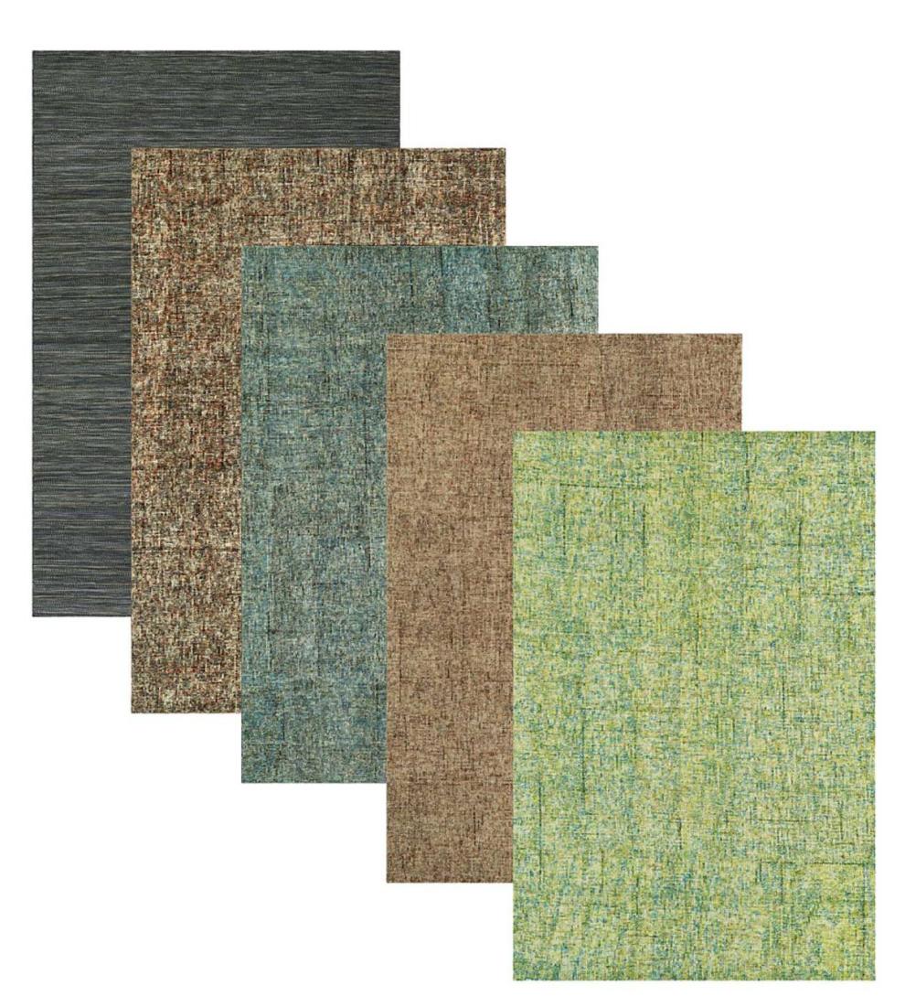 Plow & Hearth Hearth Rugs | Fireplace & Hearth Southport Wool Rug, 3'6" X 5'6" - Basil