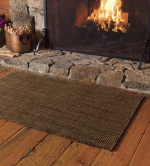Plow & Hearth Hearth Rugs | Fireplace & Hearth Wool Blend Dalton Rug, 3'6"X 5'6" - Ash