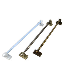 Plow & Hearth Curtain Rods & Hardware | Indoor Living Adjustable Magnetic Curtain Rod, 15-28" - Antique Brass