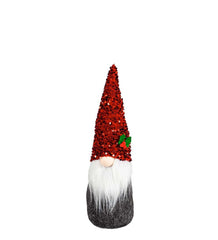 Plow & Hearth Home Accents | Indoor Living Holiday Sparkle Plush Gnome Table DÉCor, Set Of 2