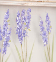 Plow & Hearth Home Accents | Indoor Living Hand-Painted Lilacs Screen Wood Frame Wall DÉCor