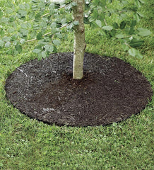 Plow & Hearth Gardenworks® | Yard & Garden Permanent Mulch Recycled Rubber Tree Ring, 24" Dia.