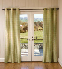 Plow & Hearth Valances | Indoor Living Thermalogic™ Energy Efficient Insulated Check Grommet-Top Curtain Pairs
