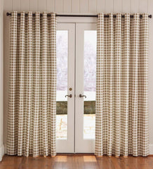 Plow & Hearth Valances | Indoor Living Thermalogic™ Energy Efficient Insulated Check Grommet-Top Curtain Pairs