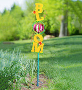 Plow & Hearth Decorative Garden Accents | Yard & Garden 48"H Metal Bloom Wind Spinner