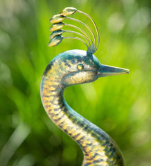 Plow & Hearth Decorative Garden Accents | Yard & Garden 33"H Metal Peacock Garden Statue