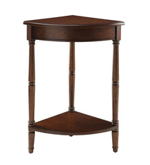 Plow & Hearth Accent Tables | Indoor Living Corner Table/Plant Stand - Antique White