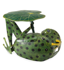 Plow & Hearth Accent Tables | Indoor Living Metal Frog With Lily Pad Side Table