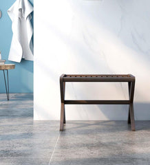 Plow & Hearth Accent Tables | Indoor Living Modern Farmhouse Wood Stool/Bench - Espresso