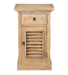 Plow & Hearth Accent Tables | Indoor Living Promenade Side Table With Shutter Door