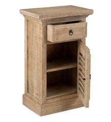 Plow & Hearth Accent Tables | Indoor Living Promenade Side Table With Shutter Door