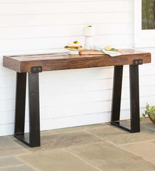 Plow & Hearth Accent Tables | Indoor Living Richland Indoor/Outdoor Reclaimed Wood Console Table
