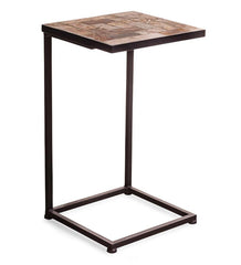 Plow & Hearth Accent Tables | Indoor Living Slate Mosaic Pull-Up Side Table