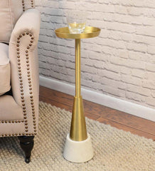 Plow & Hearth Accent Tables | Indoor Living Small Davenport Drink Table - Gold