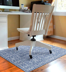 Plow & Hearth Area Rugs | Indoor Living Arabesque Desk Chair Mat - Chocolate