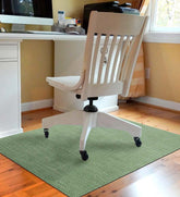 Plow & Hearth Area Rugs | Indoor Living Burbury Weave Desk Chair Mat - Chocolate