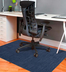 Plow & Hearth Area Rugs | Indoor Living Burbury Weave Desk Chair Mat - Chocolate