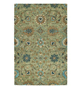 Plow & Hearth Area Rugs | Indoor Living Carmona Sage Wool Rug
