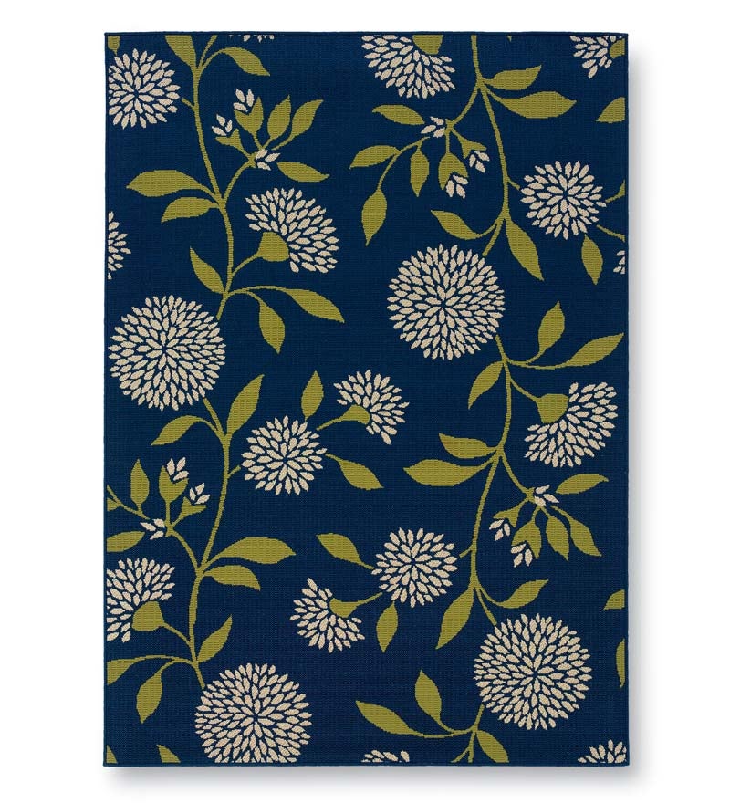 Plow & Hearth Area Rugs | Indoor Living Floral Surry Indoor/Outdoor Polypropylene Area Rug