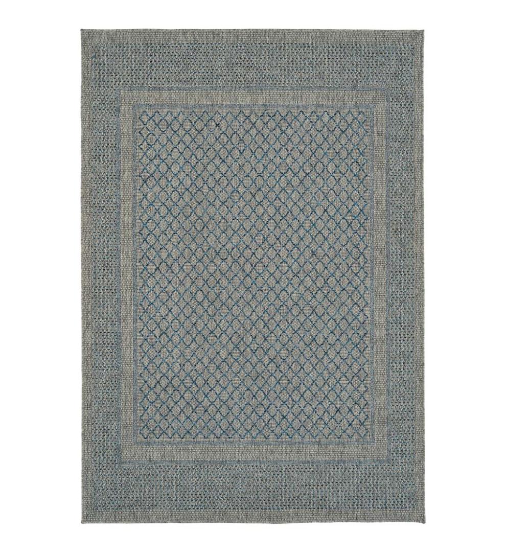 Plow & Hearth Area Rugs | Indoor Living Indoor/Outdoor Bluefield Border Polypropylene Rug