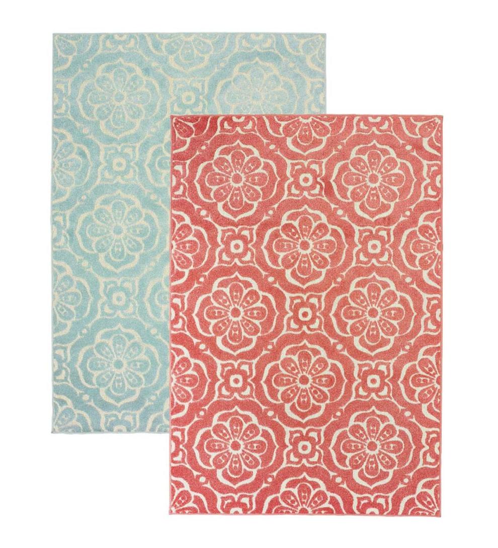 Plow & Hearth Area Rugs | Indoor Living Indoor/Outdoor Clearwater Tile Rug