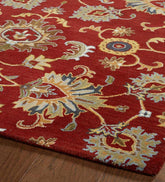 Plow & Hearth Area Rugs | Indoor Living Lauren Floral Wool Area Rug