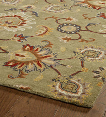 Plow & Hearth Area Rugs | Indoor Living Lauren Floral Wool Area Rug