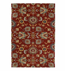 Plow & Hearth Area Rugs | Indoor Living Lauren Floral Wool Area Rug
