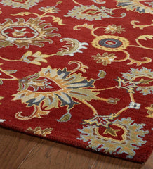 Plow & Hearth Area Rugs | Indoor Living Lauren Floral Wool Area Rug