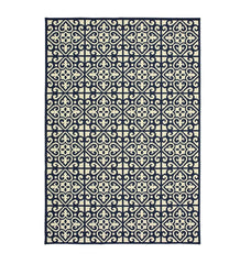 Plow & Hearth Area Rugs | Indoor Living Marston Trellis Polypropylene Indoor/Outdoor Area Rug