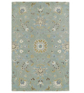 Plow & Hearth Area Rugs | Indoor Living Mint Meadow Floral Vine Wool Rugs