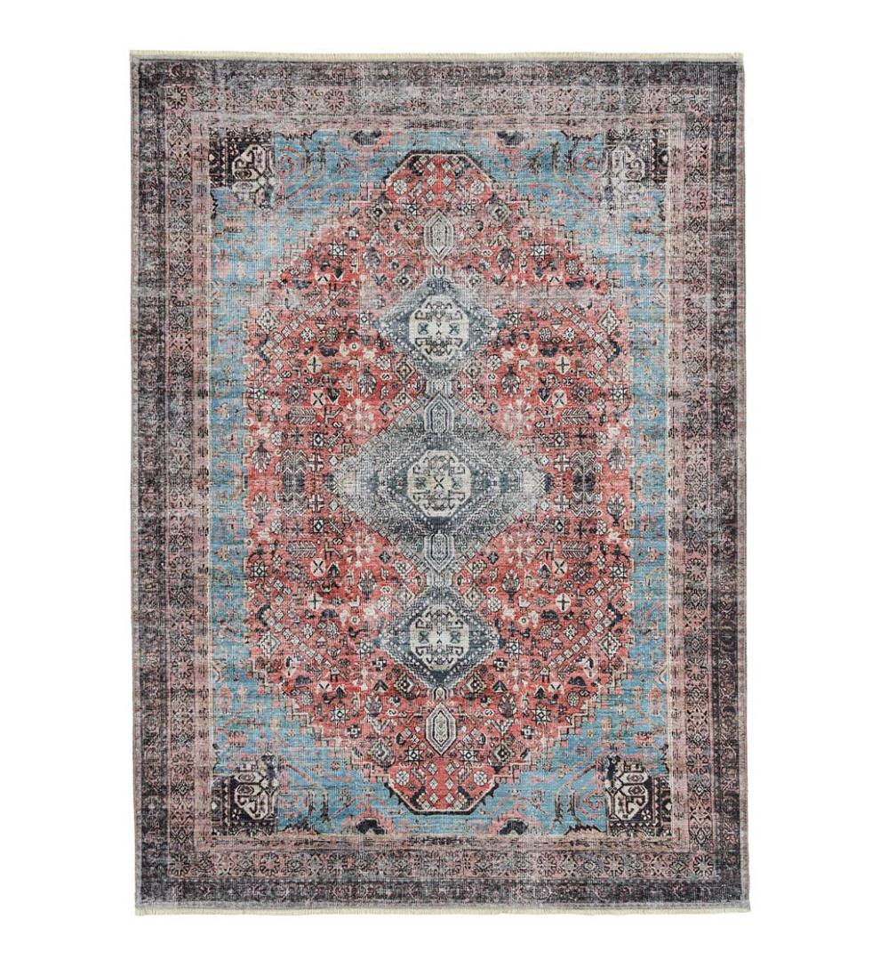 Plow & Hearth Area Rugs | Indoor Living Riverside Dawn Easy-Care Polyester Area Rug