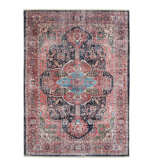 Plow & Hearth Area Rugs | Indoor Living Riverside Dusk Easy-Care Polyester Area Rug