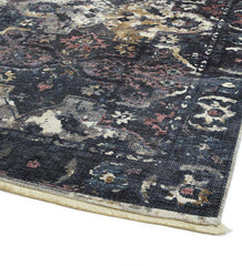 Plow & Hearth Area Rugs | Indoor Living Riverside Midnight Easy-Care Polyester Area Rug