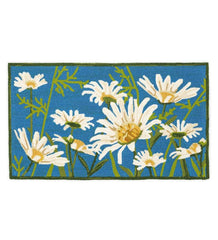 Plow & Hearth Bath Accessories | Indoor Living Daisies Indoor/Outdoor Accent Rug