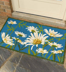 Plow & Hearth Bath Accessories | Indoor Living Daisies Indoor/Outdoor Accent Rug