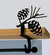 Plow & Hearth Bath Accessories | Indoor Living Usa-Made Wrought Iron Curtain Shelf Brackets - Bear