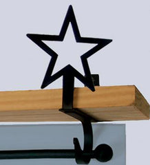 Plow & Hearth Bath Accessories | Indoor Living Usa-Made Wrought Iron Curtain Shelf Brackets - Bear