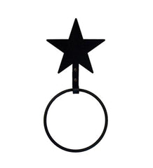 Plow & Hearth Bath Accessories | Indoor Living Usa-Made Wrought Iron Decorative Towel Ring - Bear