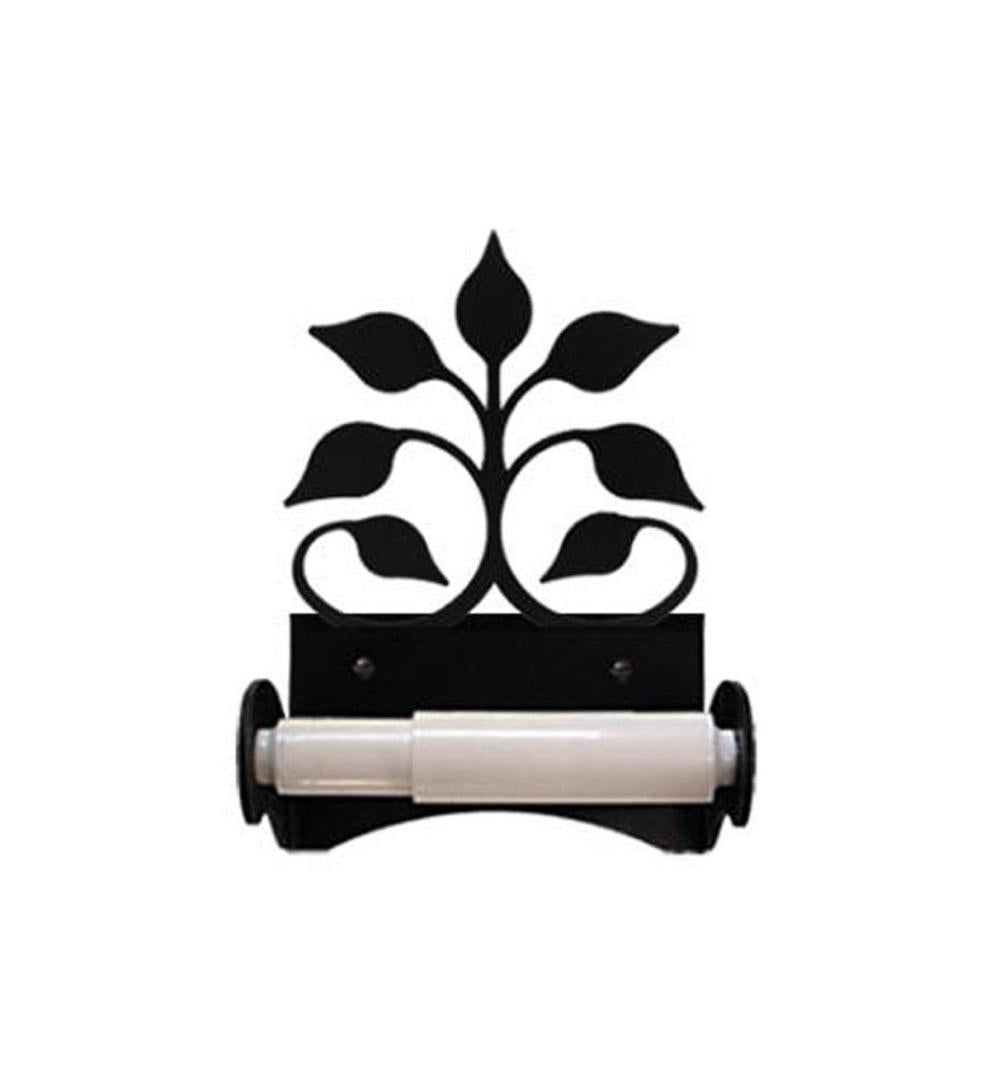 Plow & Hearth Bath Accessories | Indoor Living Usa-Made Wrought Iron Roller-Style Toilet Paper Holder - Bear