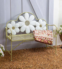 Plow & Hearth Benches & Chairs | Outdoor Living Floral Metal Garden Bench