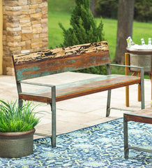 Plow & Hearth Benches & Chairs | Outdoor Living Greenwich Reclaimed Wood Outdoor Furniture Collection
