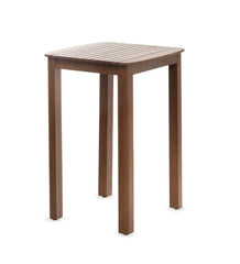 Plow & Hearth Benches & Chairs | Outdoor Living Lancaster Eucalyptus Outdoor Bar Set With Table And 2 Bar Stools, 3-Piece Set - Natural