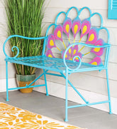 Plow & Hearth Benches & Chairs | Outdoor Living Metal Peacock Garden Bench