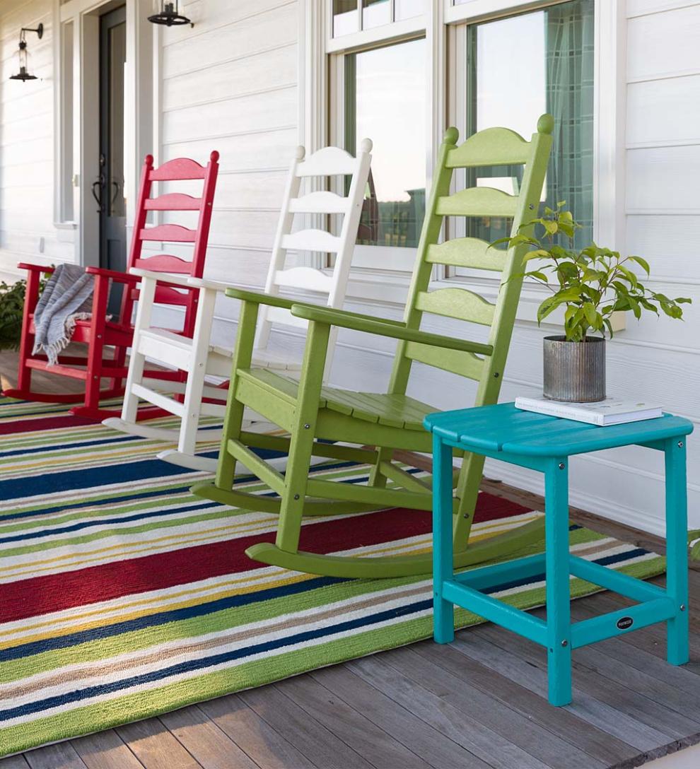 Plow & Hearth Benches & Chairs | Outdoor Living Polywood® Outdoor Rocker And Side Table