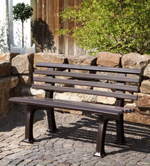 Plow & Hearth Benches & Chairs | Outdoor Living Small 2-Seater Weatherproof Pvc Garden Bench - Apple