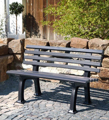 Plow & Hearth Benches & Chairs | Outdoor Living Small 2-Seater Weatherproof Pvc Garden Bench - Apple