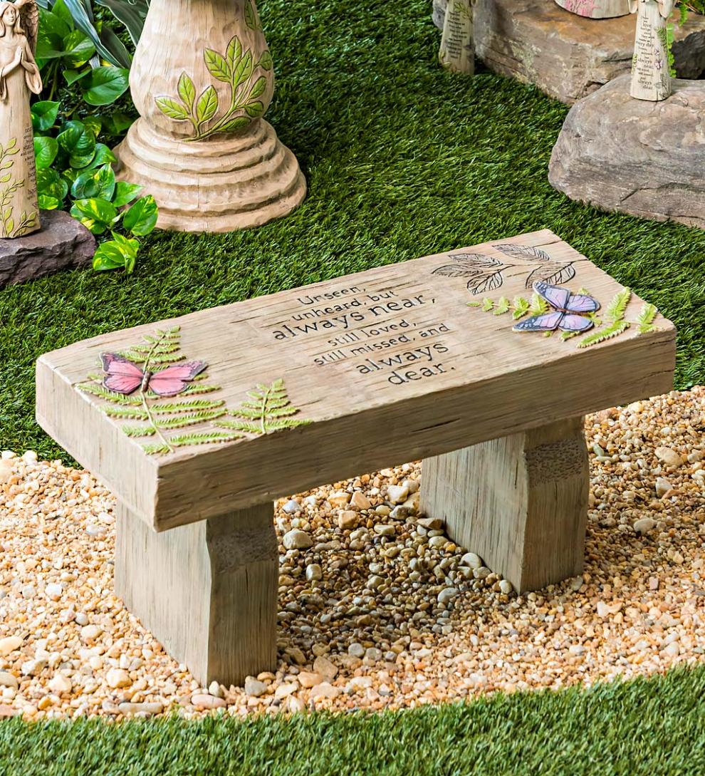 Plow & Hearth Benches & Chairs | Outdoor Living Those We Love Memorial Garden Bench