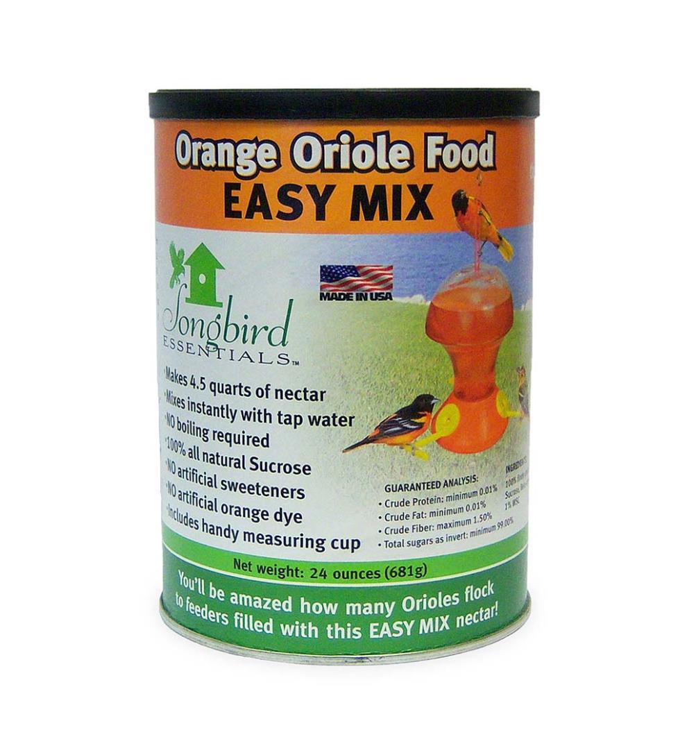 Plow & Hearth Bird Feeders | Yard & Garden 24-Ounce Orange Oriole Nectar Mix